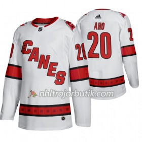 Män Ishockey Carolina Hurricanes tröja Sebastian Aho 20 Adidas 2019-20 Vit Authentic